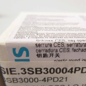Siemens Schlüsselschalter 3SB3 000-4PD21 OVP