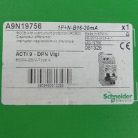 Schneider Electric FI-Schutzschalter A9N19756 ACTI9-DPN Vigi 1P+N-B16-30mA 061328 OVP