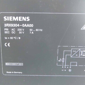 Siemens AS-Interface Netzteil 3RX9304-0AA00 GEB