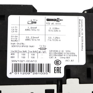 Siemens Leistungsschalter 3RV1021-0DA10 OVP