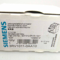 Siemens Leistungsschalter 3RV1011-0AA10 OVP