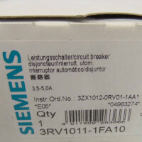 Siemens Leistungsschalter 3RV1011-1FA10 OVP