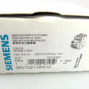 Siemens Leistungsschalter 3RV1021-0FA10 OVP