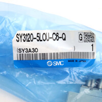 SMC 5/3-Wege-Magnetventil SY3120-5LOU-C6-Q OVP