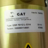GAT Drehverteiler Type ESR 70/12-L-G1/4 Teile-Nr. 105000114681 NOV