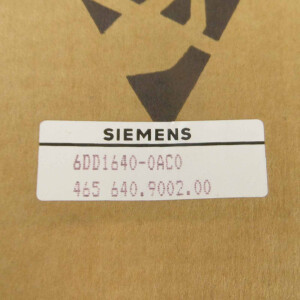 Siemens Simadyn D 6DD1640-0AC0 E-Stand:F REM