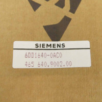 Siemens Simadyn D 6DD1640-0AC0 E-Stand:F REM