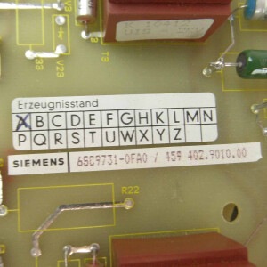 Siemens Impulsübertragerbaugruppe 6SC9731-0FA0 E-Stand:A REM