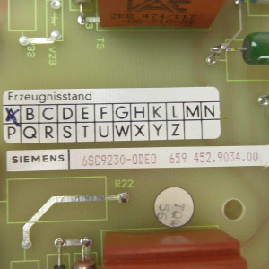 Siemens Impulsübertragerbaugruppe 6SC9230-0DE0 E-Stand:A REM