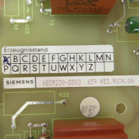 Siemens Impulsübertragerbaugruppe 6SC9230-0DE0 E-Stand:A REM