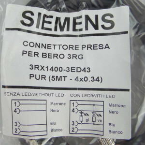 Siemens Anschlussleitung 3RX1400-3ED43 OVP