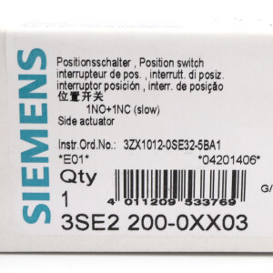 Siemens Positionsschalter 3SE2200-0XX03 OVP