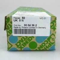 Phoenix Contact Durchgangsklemme UK 5 N 3004362 (48 Stk.) OVP