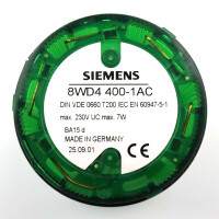 Siemens Dauerlichelement grün 8WD4 400-1AC NOV