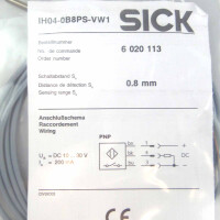 Sick Näherungssensor IH04-0B8PS-VW1 6020113 OVP