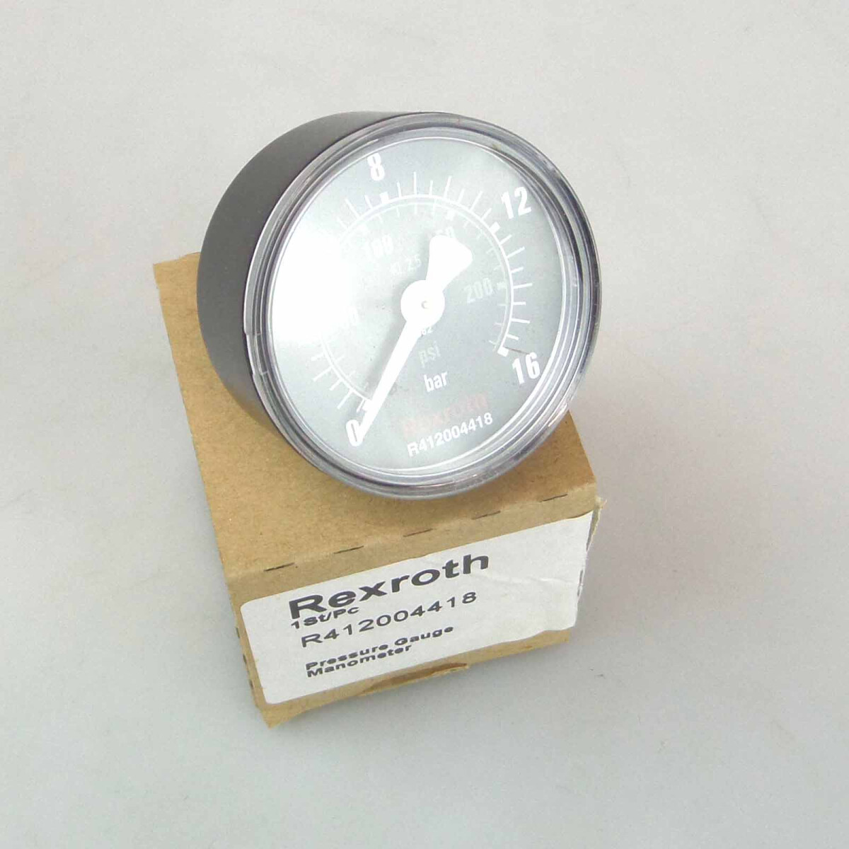 Rexroth Manometer R412004418 0-16 bar OVP