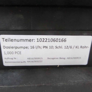 Grundfos Dosierpumpe DMX16-10 AR-PVC-R/V/G-S-G1B1B1FL 16 l/h 10bar OVP