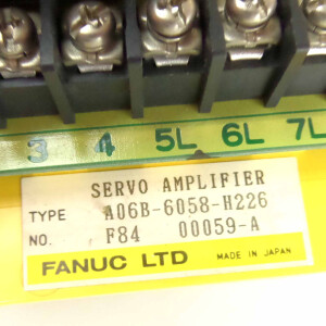 Fanuc Servo Amplifier A06B-6058-H226 GEB