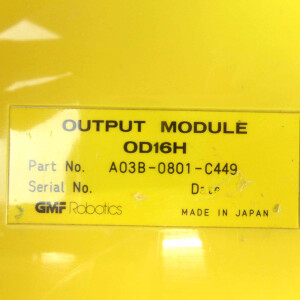 Fanuc/GMF Robotics Output Module OD16H A03B-0801-C449 GEB