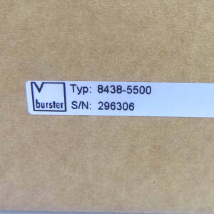 burster Miniaturing-Kraftsensor Typ 8438-5500 OVP