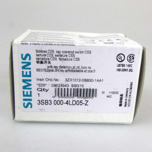 Siemens Schlüsselschalter 3SB3 000-4LD05-Z Z=SSG15 OVP