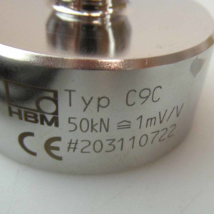 HBM Kraftaufnehmer K-C9C K-C9C-50K0-01M5-N-S 801261126 50kN OVP