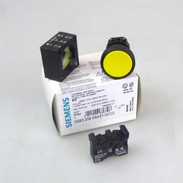 Siemens Drucktaster 3SB3202-0AA31-0CC0 OVP