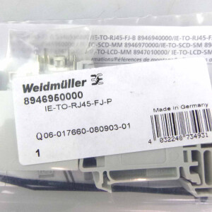 Weidmüller Tragschienen-Outlet IE-TO-RJ45-FJ-P 8946950000 OVP
