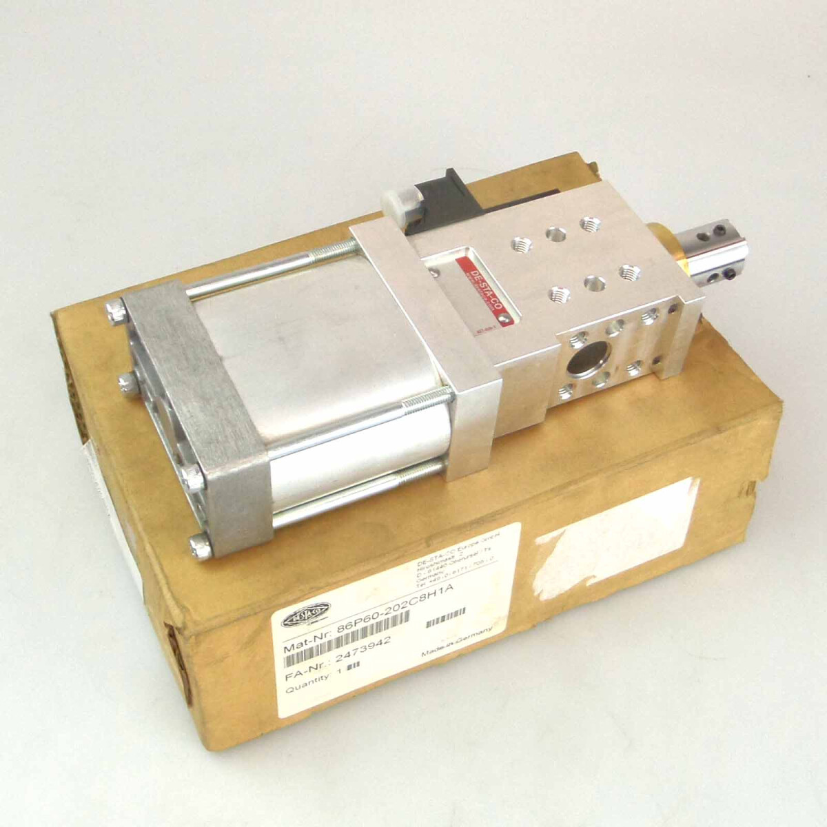 Destaco Stiftziehzylinder 86P60-202C8H1A 6bar OVP
