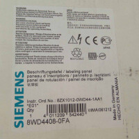 Siemens Beschriftungstafel 8WD4408-0FA OVP