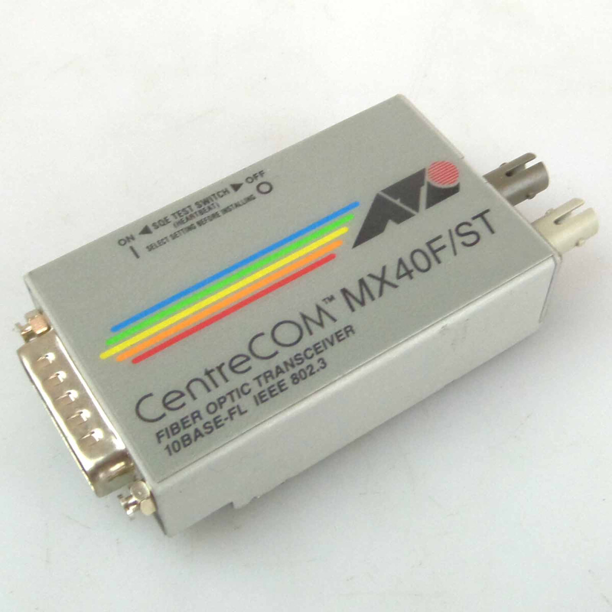 Allied Telesyn Fiber Optic Transceiver MX40F/ST AT-MX40F/ST 