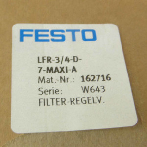 Festo Filter-Regelventil LFR-3/4-D-7-MAXI-A 162716 OVP