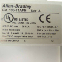 Allen Bradley Überlastrelais Adapter 193-T1APM Ser.A OVP