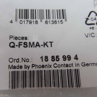 Phoenix Contact FSMA-Stecker Q-FSMA-KT 1885994 (4Stk.) OVP