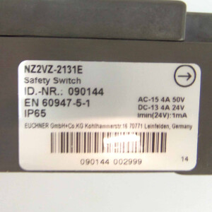 Euchner Sicherheitsschalter NZ2VZ-2131E 090144 OVP