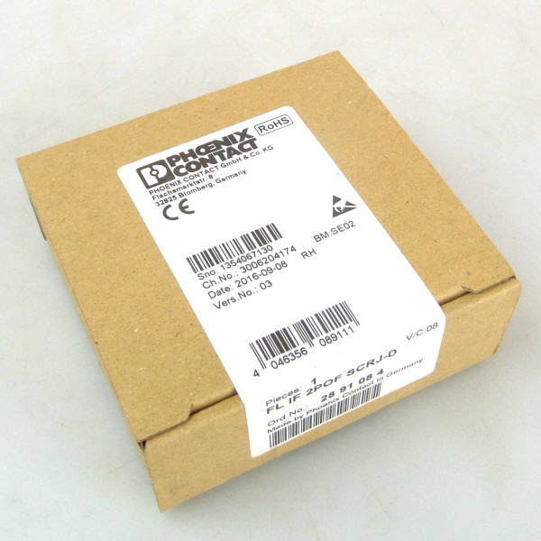 Phoenix Contact LWL-Interface-Modul FL IF 2POF SCRJ-D 2891084 SIE