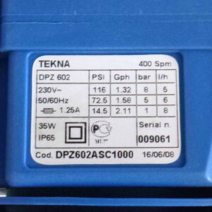Seko Tekna Magnet-Dosierpumpe DPZ 602 DPZ602ASC1000 5-8 l/h 1-8 bar NOV