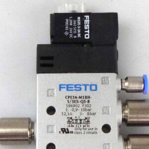 Festo Magnetventil CPE14-M1BH-5/3ES-QS-8 196902 OVP