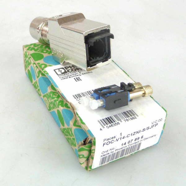 Phoenix Contact LWL-Steckverbinder FOC-V14-C1ZNI-S/SJFP 1407896 OVP