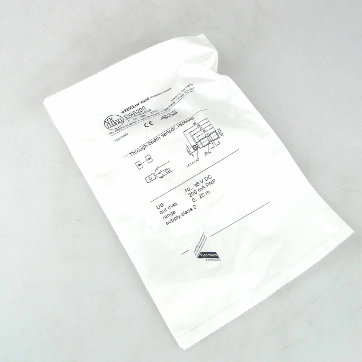ifm efector Einweglichtschranke OGE200 OGE-DPKG/US100 OVP
