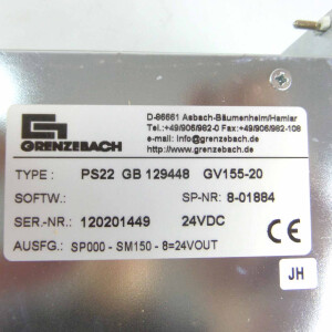 Grenzebach Pulse Switcher PS22 GB 129448 GV155-20 8-01884 OVP
