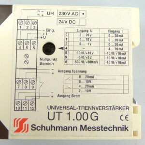 Schuhmann Messtechnik Universal-Trennverstärker UT 1.00G 230VAC GEB