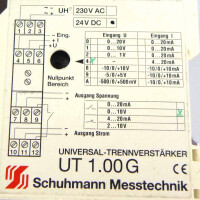 Schuhmann Messtechnik Universal-Trennverstärker UT 1.00G 24VDC GEB