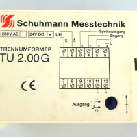 Schuhmann Messtechnik Trennumformer TU 2.00G 24VDC GEB