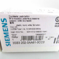 Siemens Drucktaster 3SB3 202-0AA61-0CC0 OVP