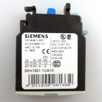 Siemens Hilfsschalter 3RH1921-1CA10 (6Stk.) GEB