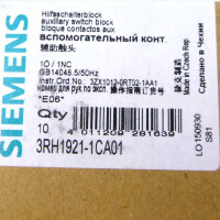 Siemens Hilfschalterblock 3RH1921-1CA01 (8Stk.) OVP