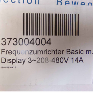 ZIEHL-ABEGG Frequenzumrichter Fcontrol Basic FSDM14AM 308261 OVP