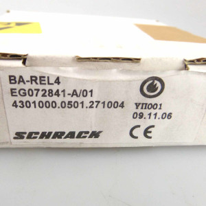 Schrack Seconet Relaismodul BA-REL 4 EG072841-A/01 OVP