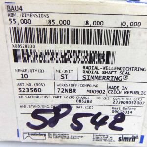 Simrit Radial-Wellendichtring 523560 (10Stk.) OVP